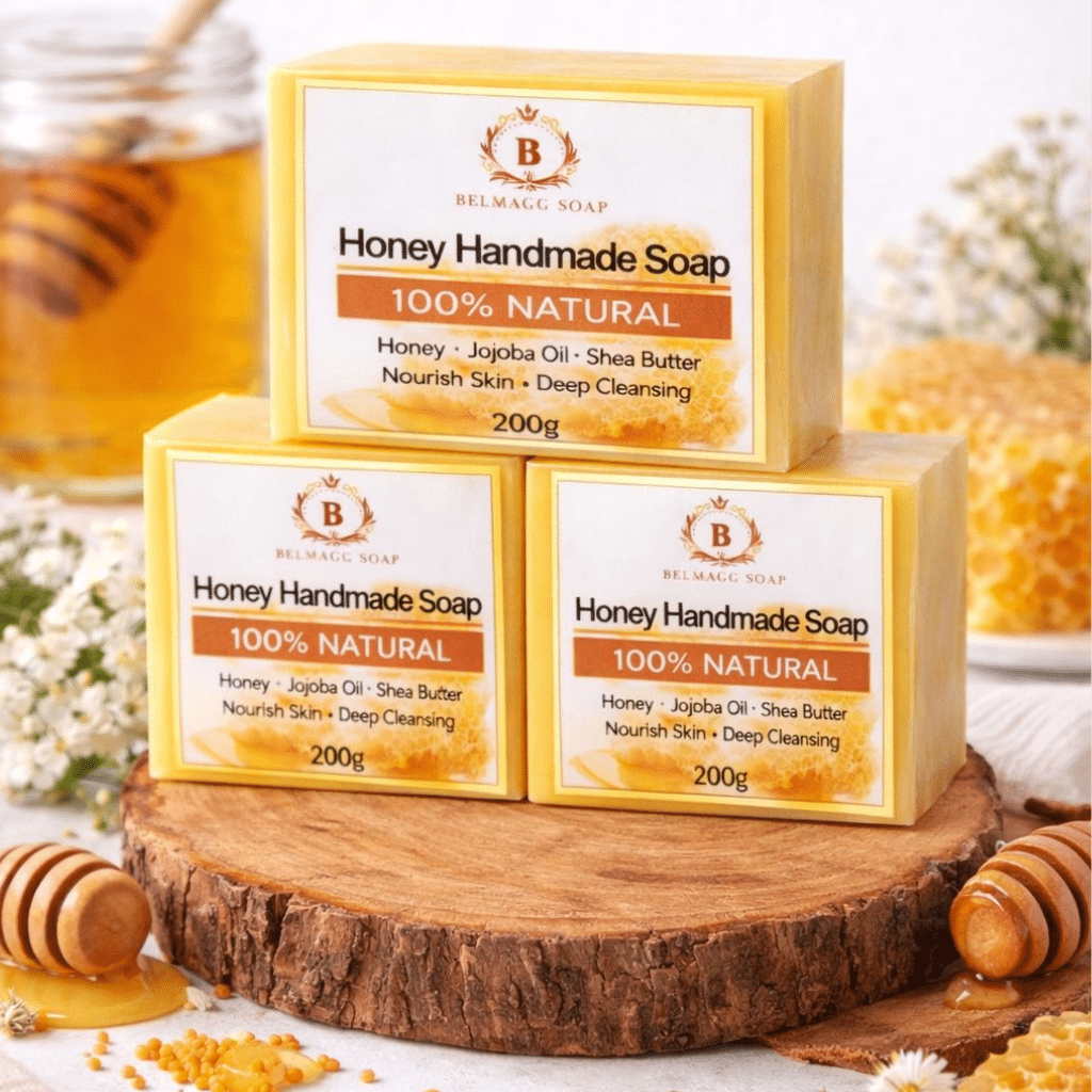 Honey Kojic Acid Skin Care Soap – Brightening & Deep Cleansing Bar