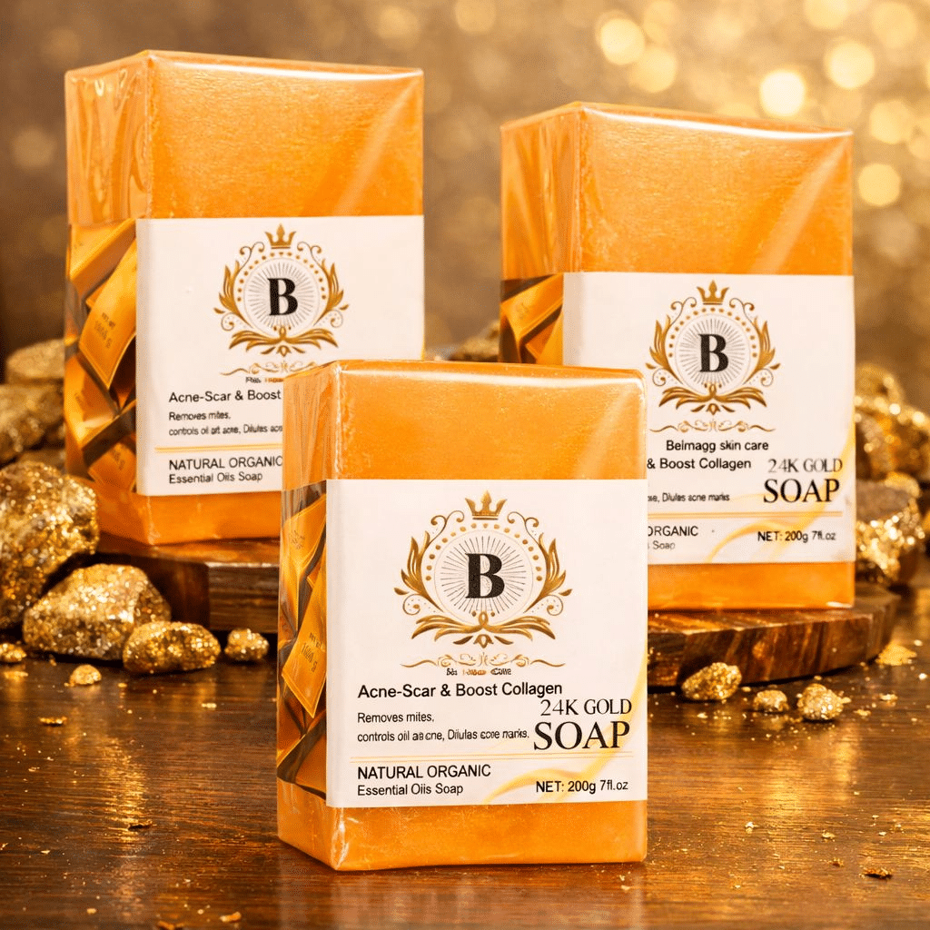 Turmeric Soap Bars (3 Pack) – Brightening Anti-Acne Facial & Body Soap, Dark Spot & Acne Scar Remover, Natural Skin Cleanser for Radiant Clear Skin - Image 3